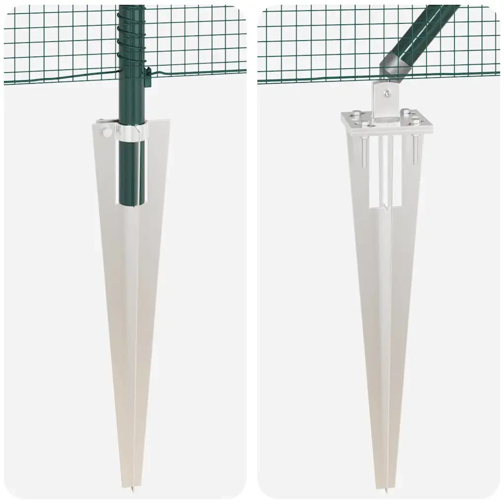 Recinzione da Giardino | Recinzione in rete saldata con punte Acciaio e PVC Verde Rete