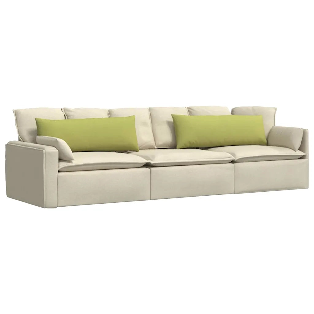Cuscini da Divano 2 pcs Verde chiaro 120 x 40 cm Tessuto 42013792