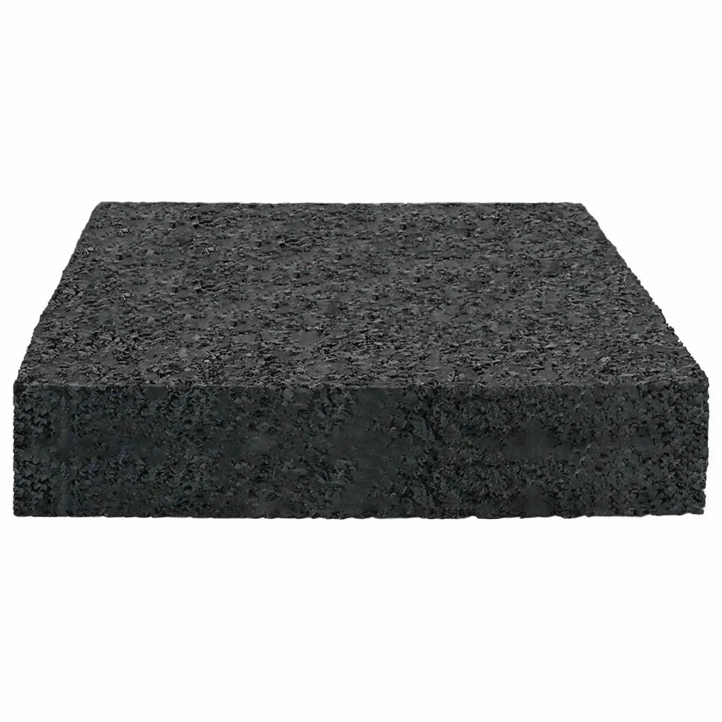 Pad per patio in granuli di gomma Nero 9 x 9 x 2 cm Gomma 42027244