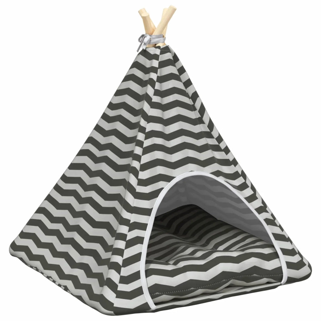 Tenda per animali con cuscino Bianco e Grigio 60 x 60 x 70 cm CFW7957228