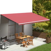 Tessuto di Ricambio per Tenda da Sole Rosso Borgogna 6x3 m 311973