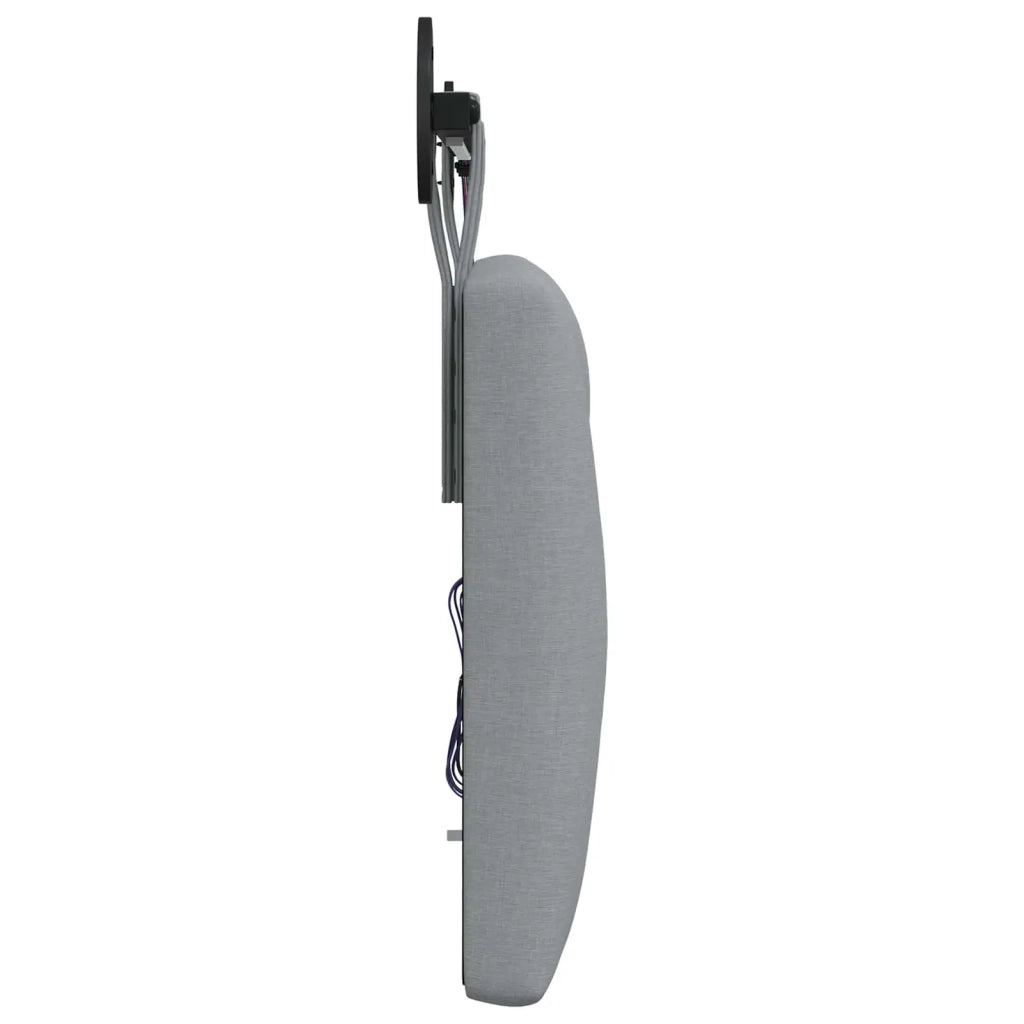 Testiera sospesa Con luce LED Grigio Chiaro Tessuto 3424513