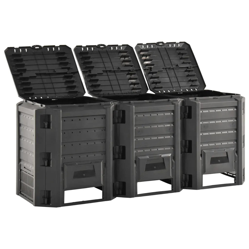Compostiera da Giardino Nera 1200 L CFW5540415