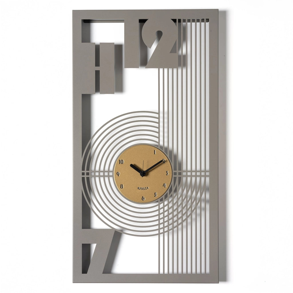 Orologio classico Gropius Fango,oro laccato