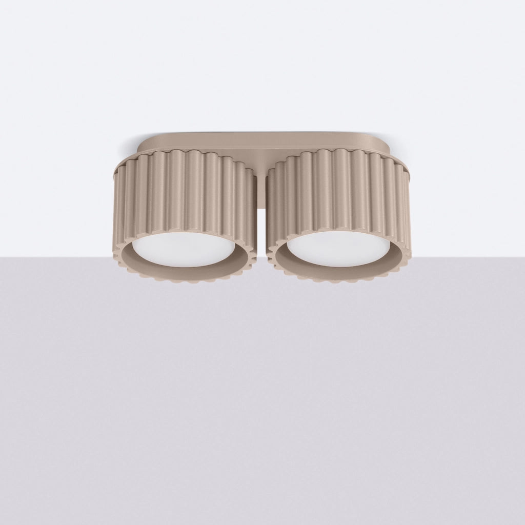 Lampada da soffitto AURA 2 taupe Gx53