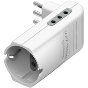ADATTATORE TRIPLO CORNER 10A BIANCO