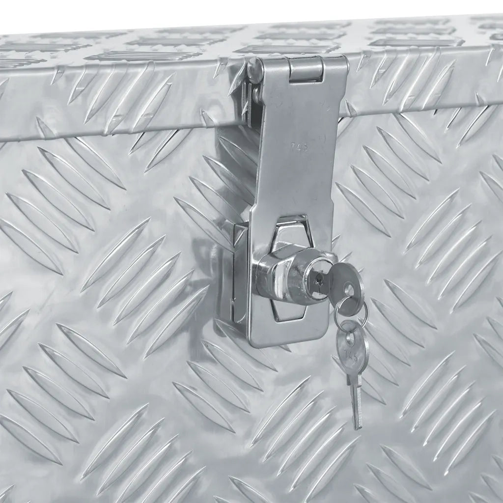 Cassetta in Alluminio 80,5x22x22 cm Argento 142937