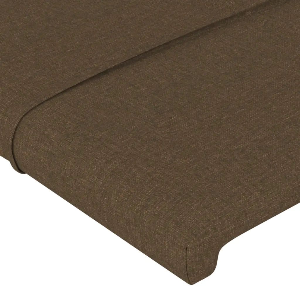 Testiera ad Orecchio Marrone Scuro 183x23x78/88 cm in Tessuto 3117161