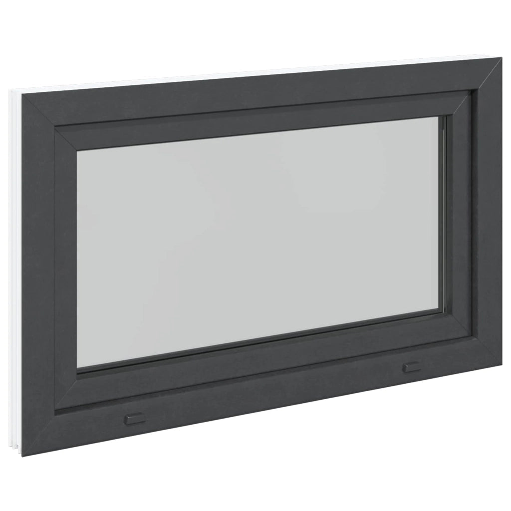 Finestra per Soffitta RISOR 100 x 50 cm PVC e Vetro Antracite CFW1291044