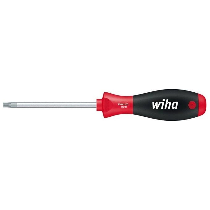 Wiha 36271 SoftFinish 362TR Cacciavite TORX Tamper Resistant T8H lama tonda 60 mm colore Nero Rosso