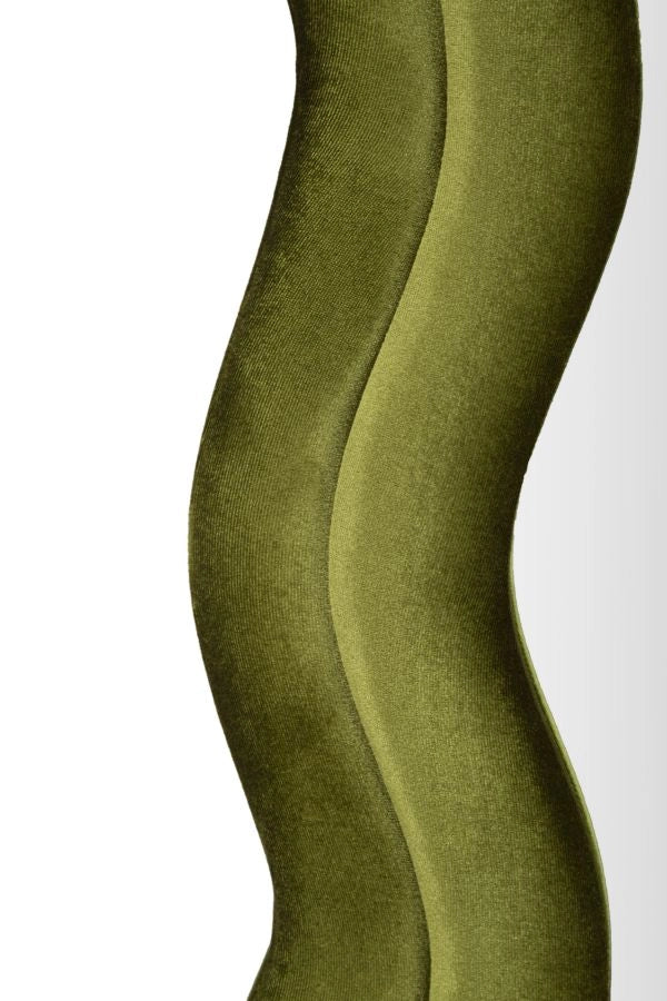 Specchio da muro cornice in velluto verde 60x4x160cm MIKI