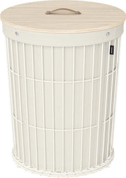 Contenitore con coperchio grande capacità bianco crema