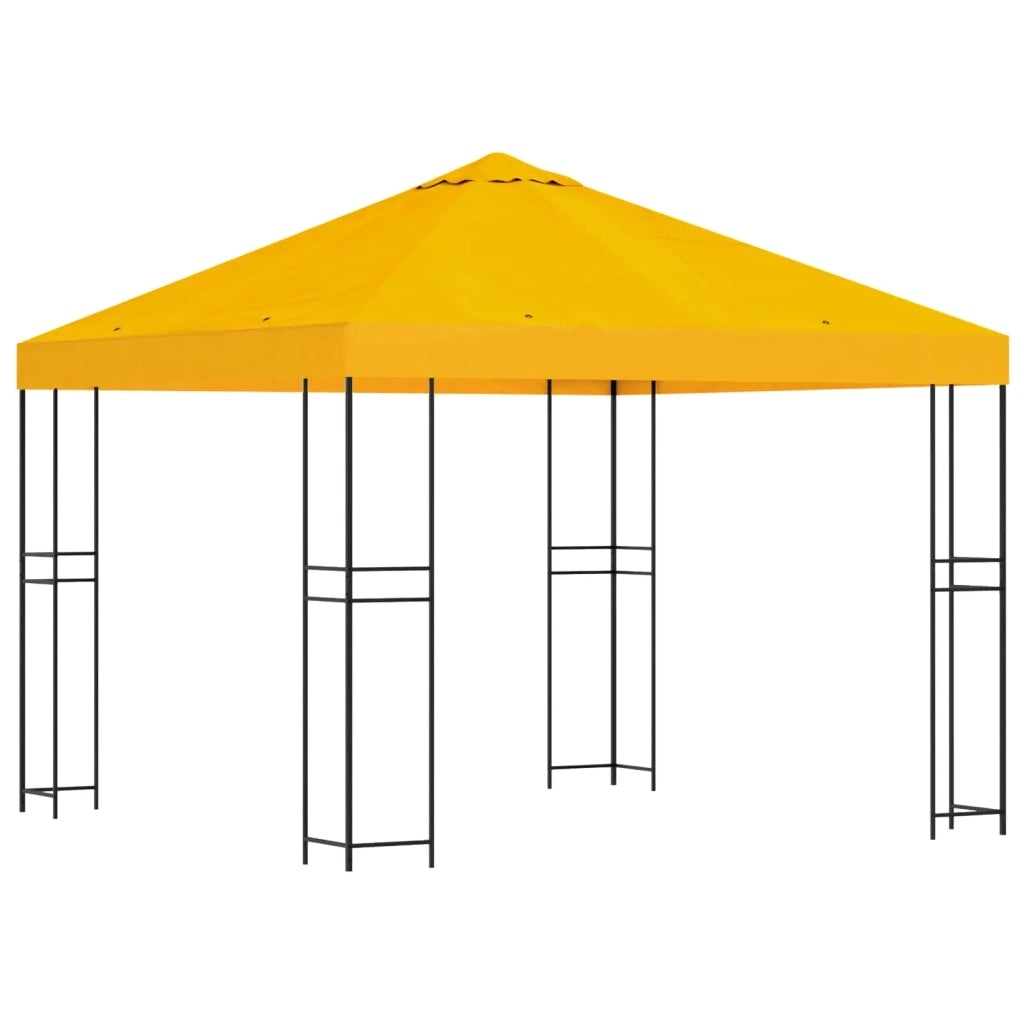Gazebo 3 x 3 m Giallo Poliestere e Acciaio 190 900332