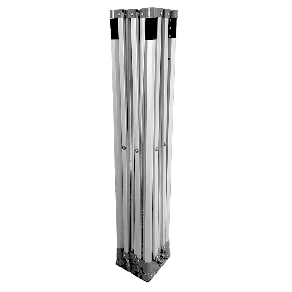 Gazebo Richiudibile Professionale Struttura Esagonale Telo Oxford Impermeabile 3x3 m Struttura In Alluminio Bianco
