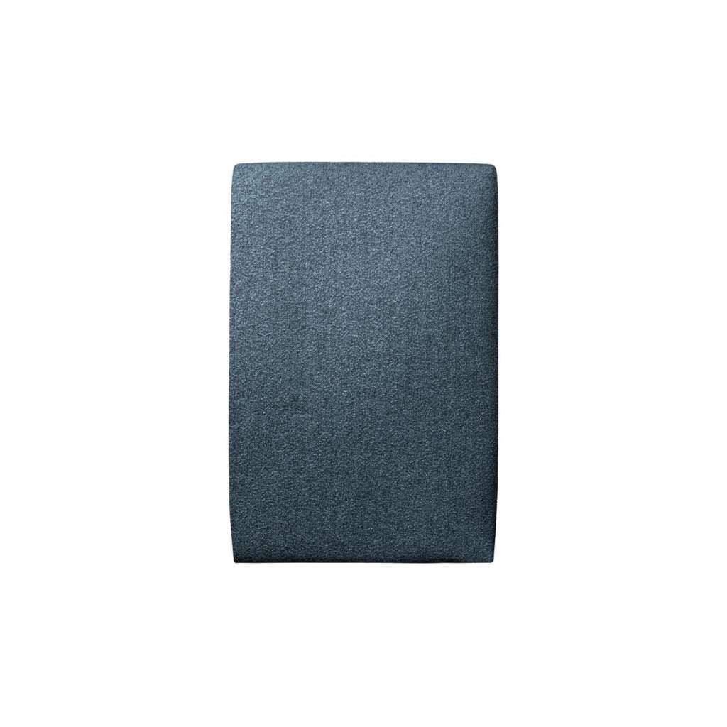 Letto 90x200 cm con testata imbottita - tessuto bouclé