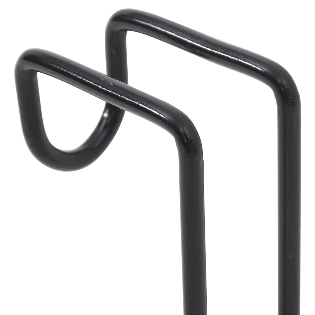 Supporti Briglie 3 pz in Acciaio Nero 172463