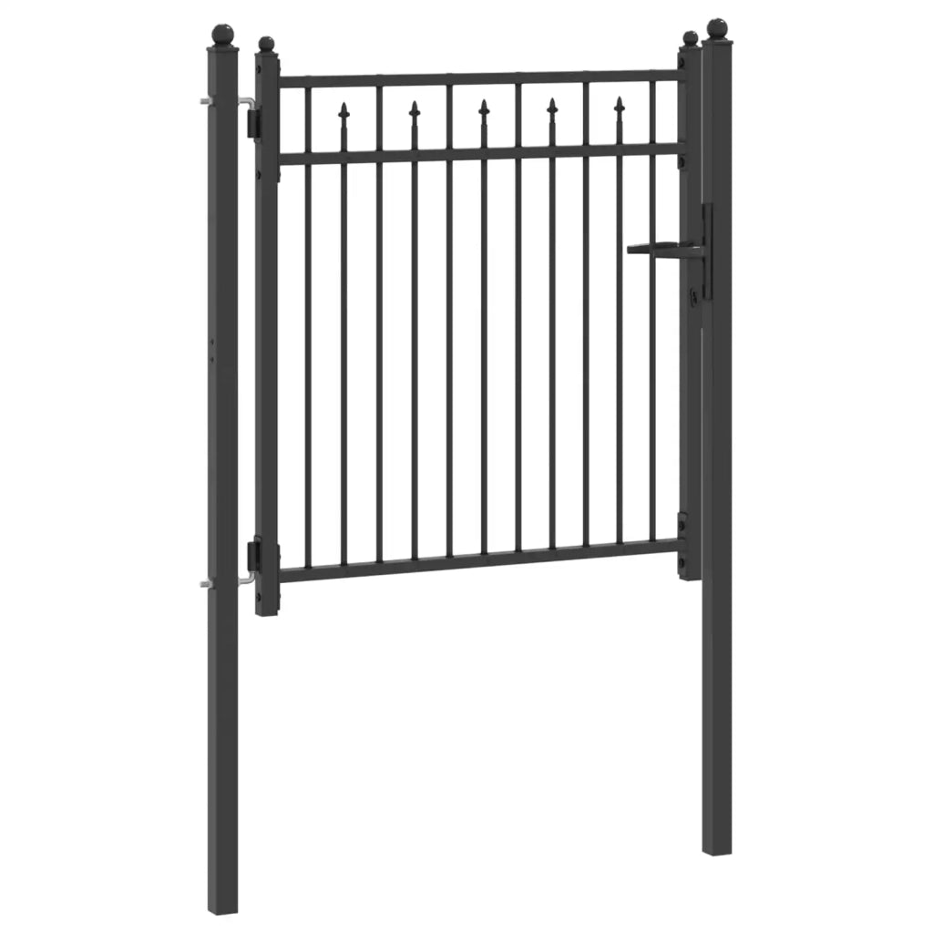 Cancello per recinzione HORST 100 x 100 cm Metallo Nero 42034064