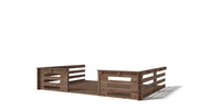 Veranda - 12m2 - 4m x 3m - impregnata - colore: marrone - DOM542 - ALTANKA