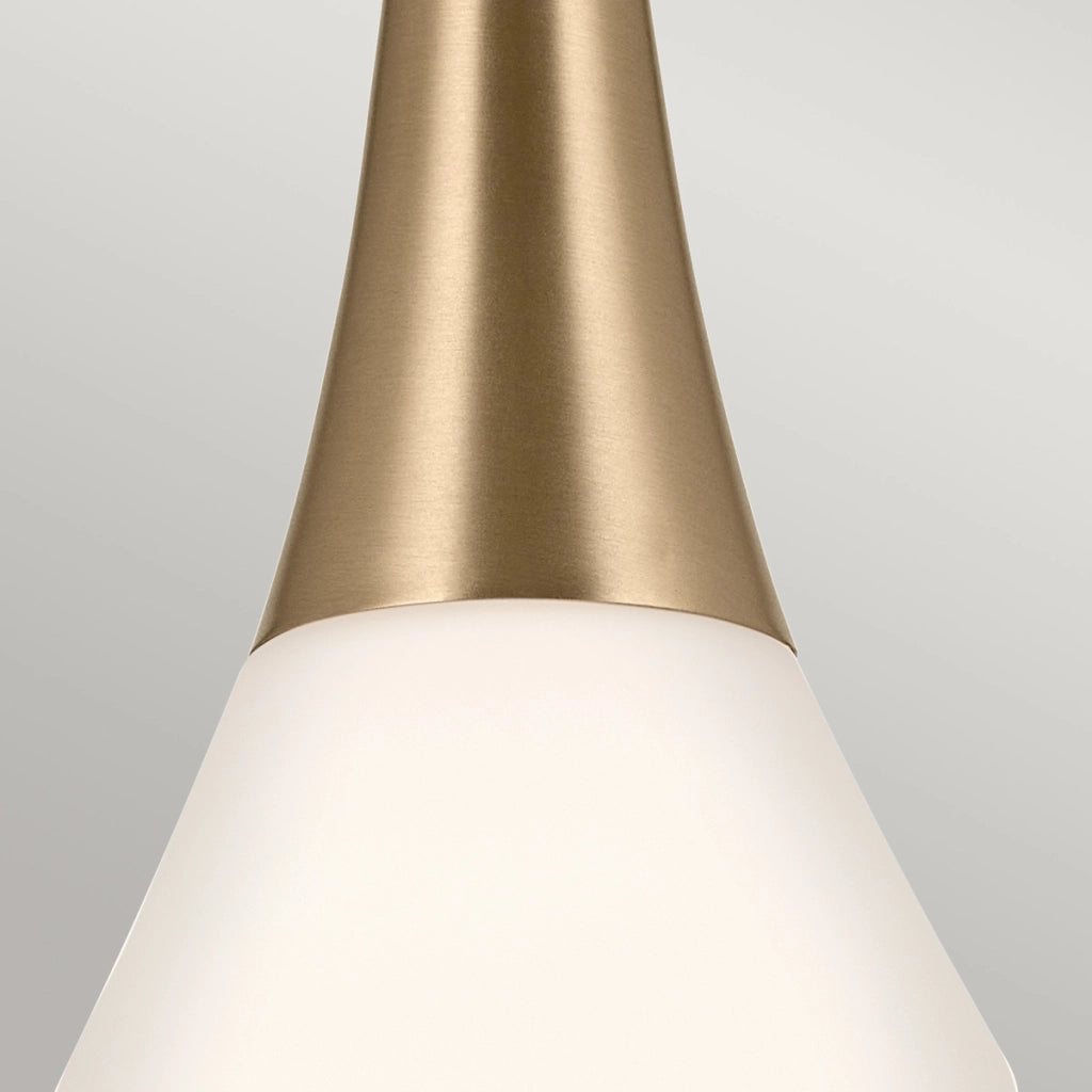 Lampada a sospensione moderna Deela oro/bianco E27 Kichler