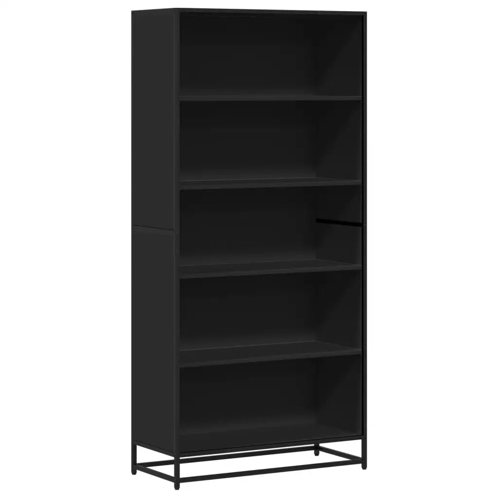 Libreria Nera 80,5x35x170,5 cm in Truciolato 3300855