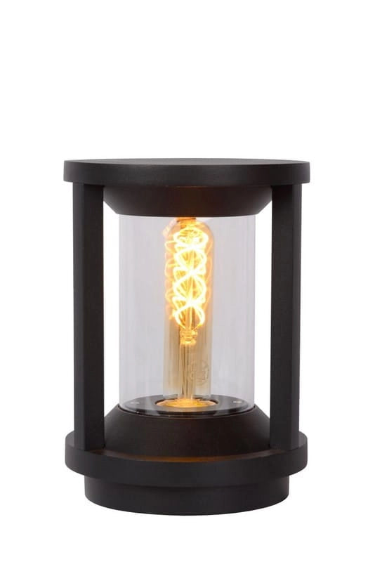 Lampione esterno Lucide Cadix E27 60W IP65 nero 22cm