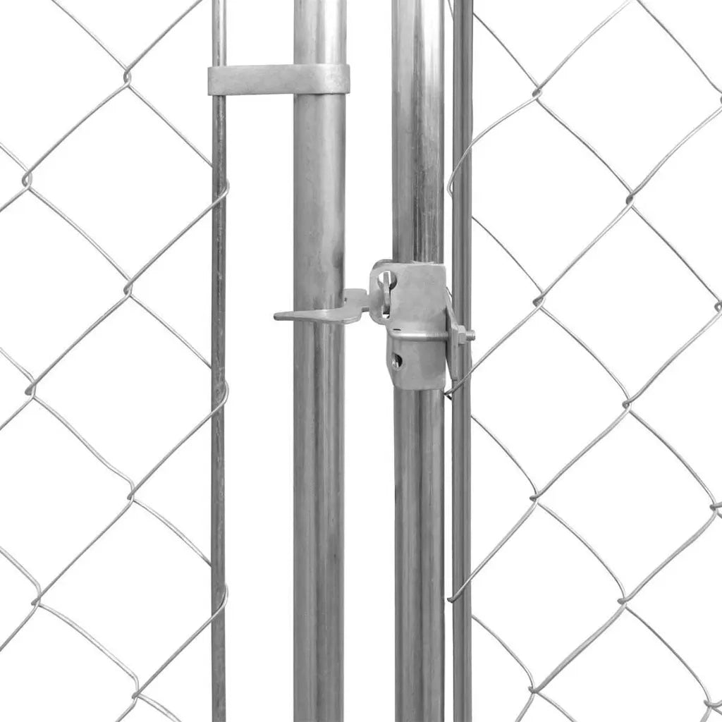 Canile da Esterno in Acciaio Zincato 570x570x185 cm 145034