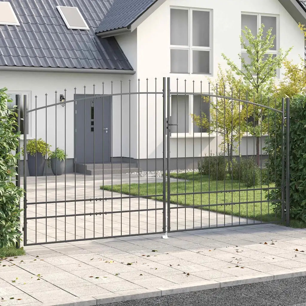 Cancello Doppio Woerden Grigio 400 x 249,5 cm Acciaio 42008859