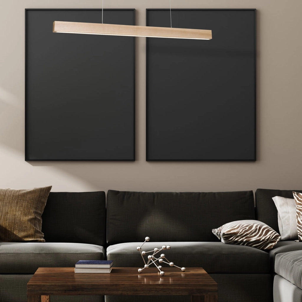 Lampada sospesa Milagro Timber 90cm LED 18W 3000K luce calda