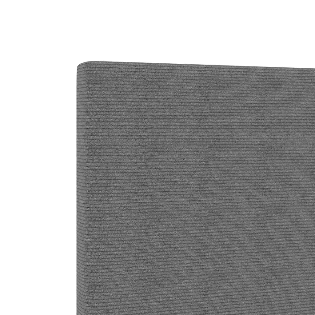 Testiera Grigio chiaro 160 cm Tessuto in Cords 3337728