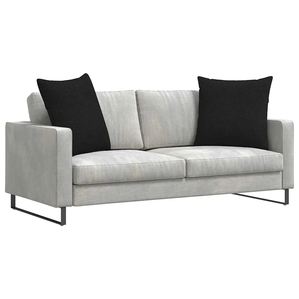 Cuscini da Divano 2 pcs Nero 80 x 80 cm Tessuto 42014042
