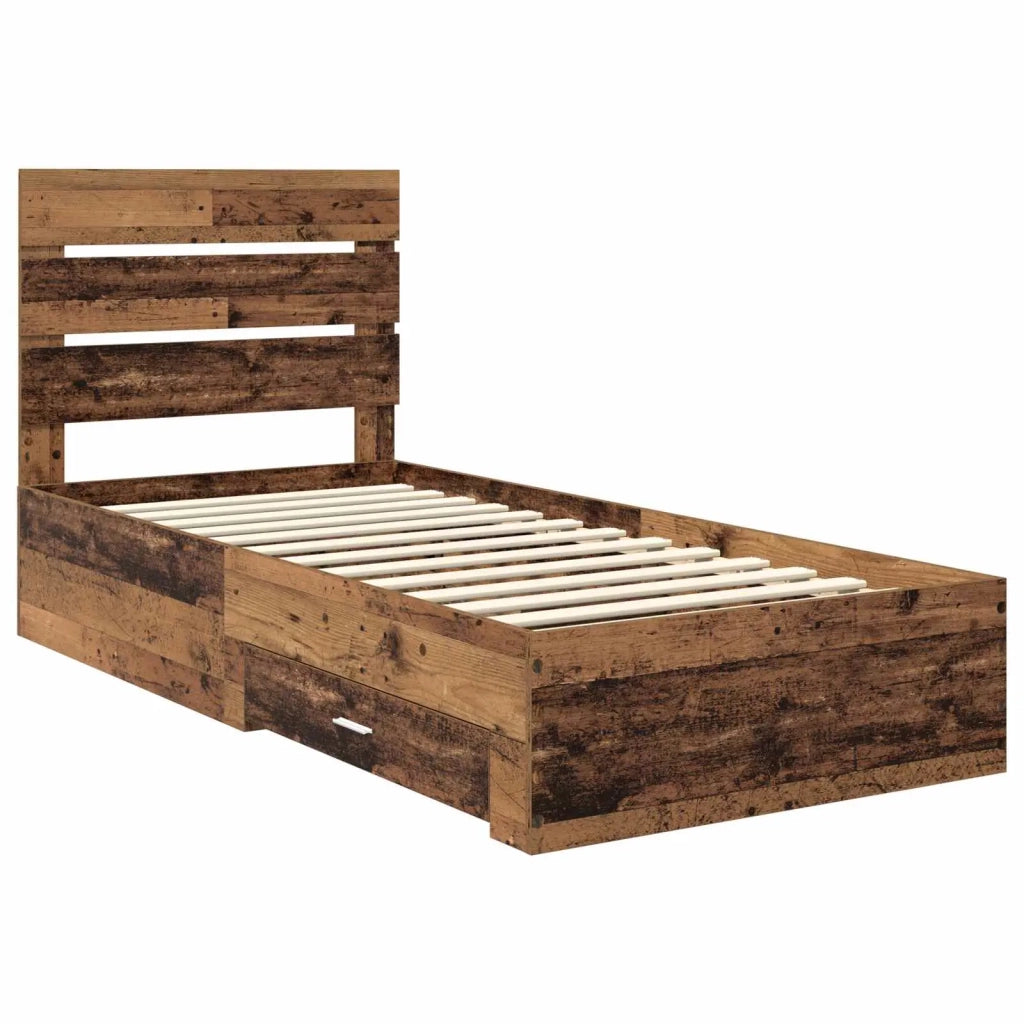 Struttura del letto-Giroletto Legno vecchio 90 x 190 cm Legno multistrato 722580
