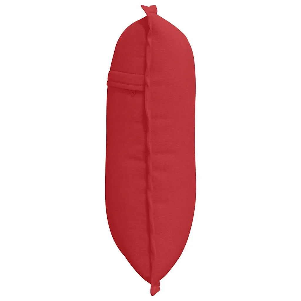 Cuscino per Schiena Rosso 50 x 19 x 45 cm Tessuto 42014627