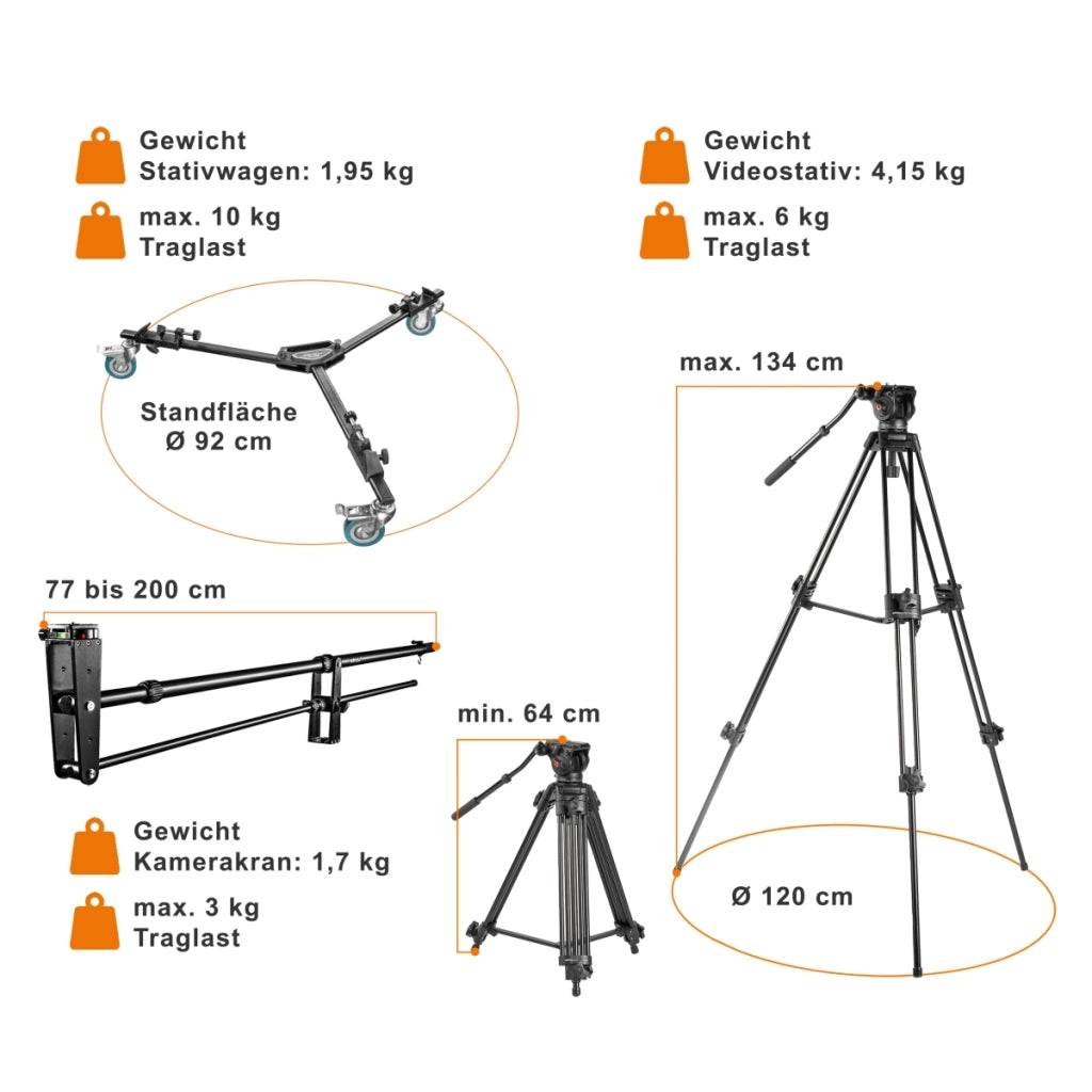 Set di gru per telecamera Director Pro II