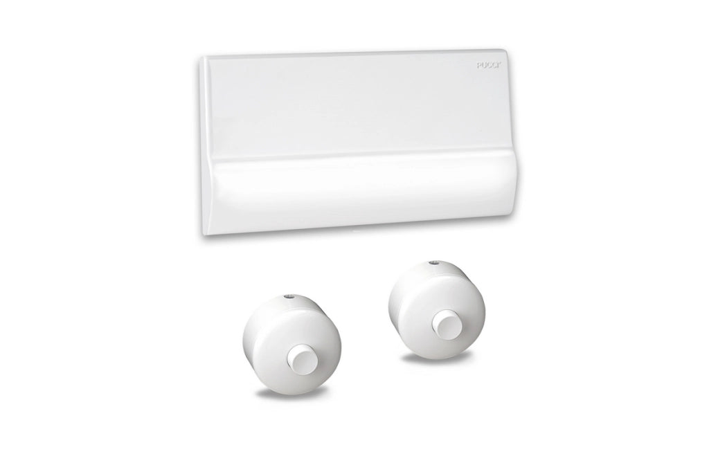 KIT PLACCA E PULSANTE PER CASS. INCASSO PUCCI RAME- Bianca- PUCCI- pezzi 1
