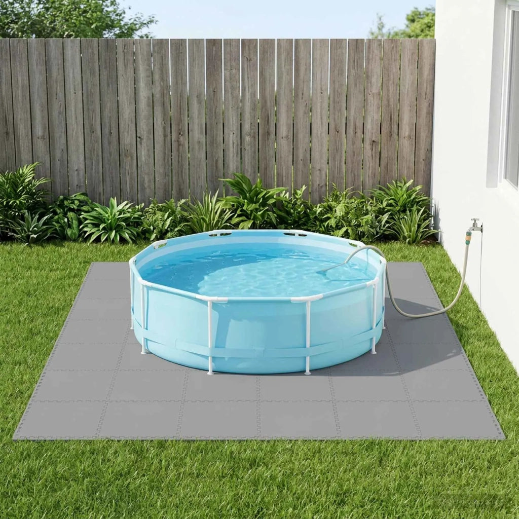 Tappetino per piscina 12 pcs Grigio 4,32 m² Schiuma EVA 3433289