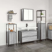 Set di mobili per il bagno con cassetto 3 pcs Grigio Sonoma 3328362