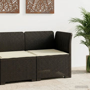 Divano da Giardino a 1 Posto con Cuscino Aspetto Rattan PP 8011816