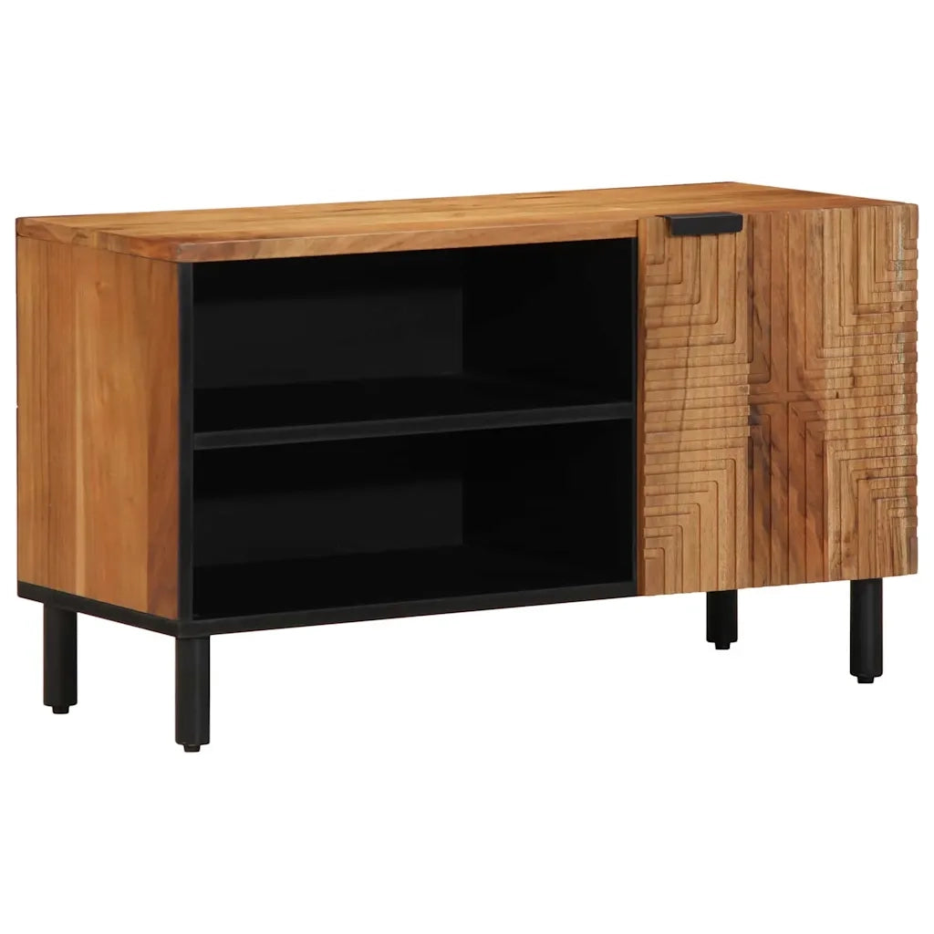 Unità TV con porta Legno di Acacia Massello 80 x 31,5 x 46 cm 4017771
