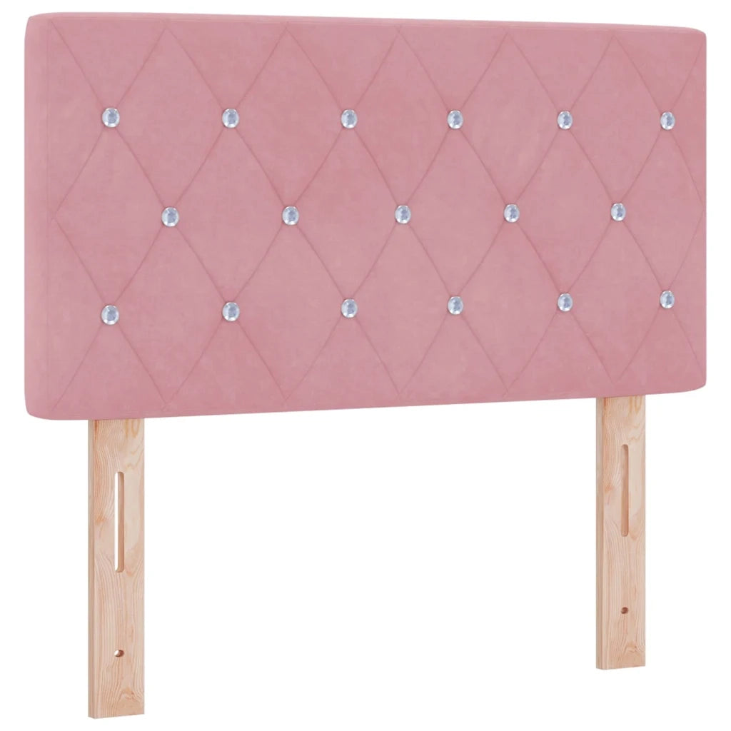 Testiera | Testata Rosa 80 cm Velluto