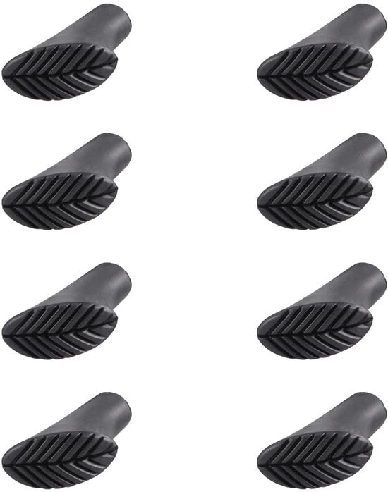 Accessori in gomma per Nordic Walking-Stick 8 pezzi - Antiscivolo - Sostenibili - Accessori di ricambio - Per Nordic Walking-Stick - Installazione facile - Stivali per camminata