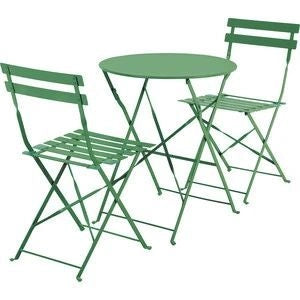 Set arredo Marsiglia pieghevole - Arredo Esterno Colore: Verde