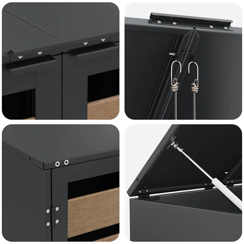Contenitore per Rifiuti per 3 Bidoni 340 x 77.5 x 115.5 cm 3394768