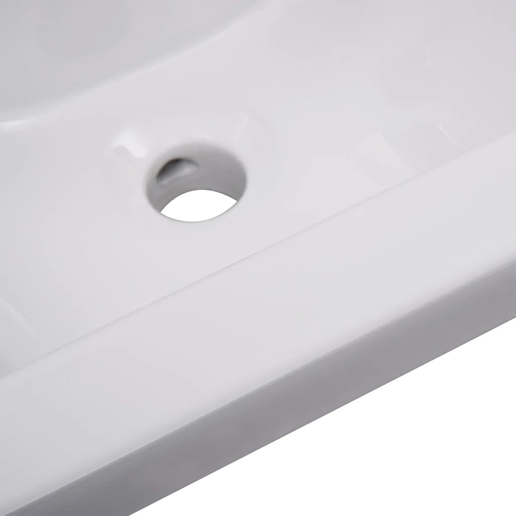 Set Mobili da Bagno | Armadio da bagno Bianco in Legno Multistrato