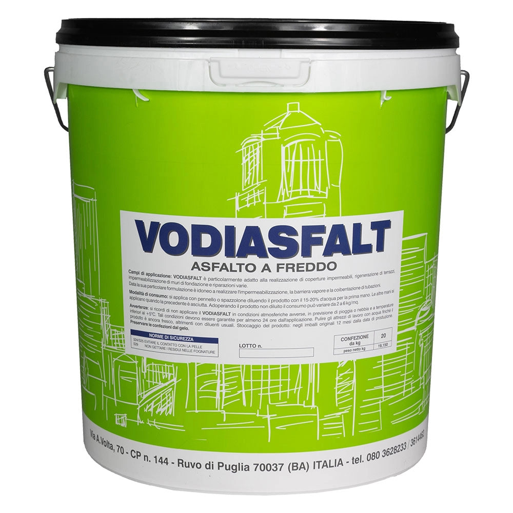 ASFALTO A FREDDO 'VODIASFALT' kg. 1- 4 pezzi  - VODICHEM