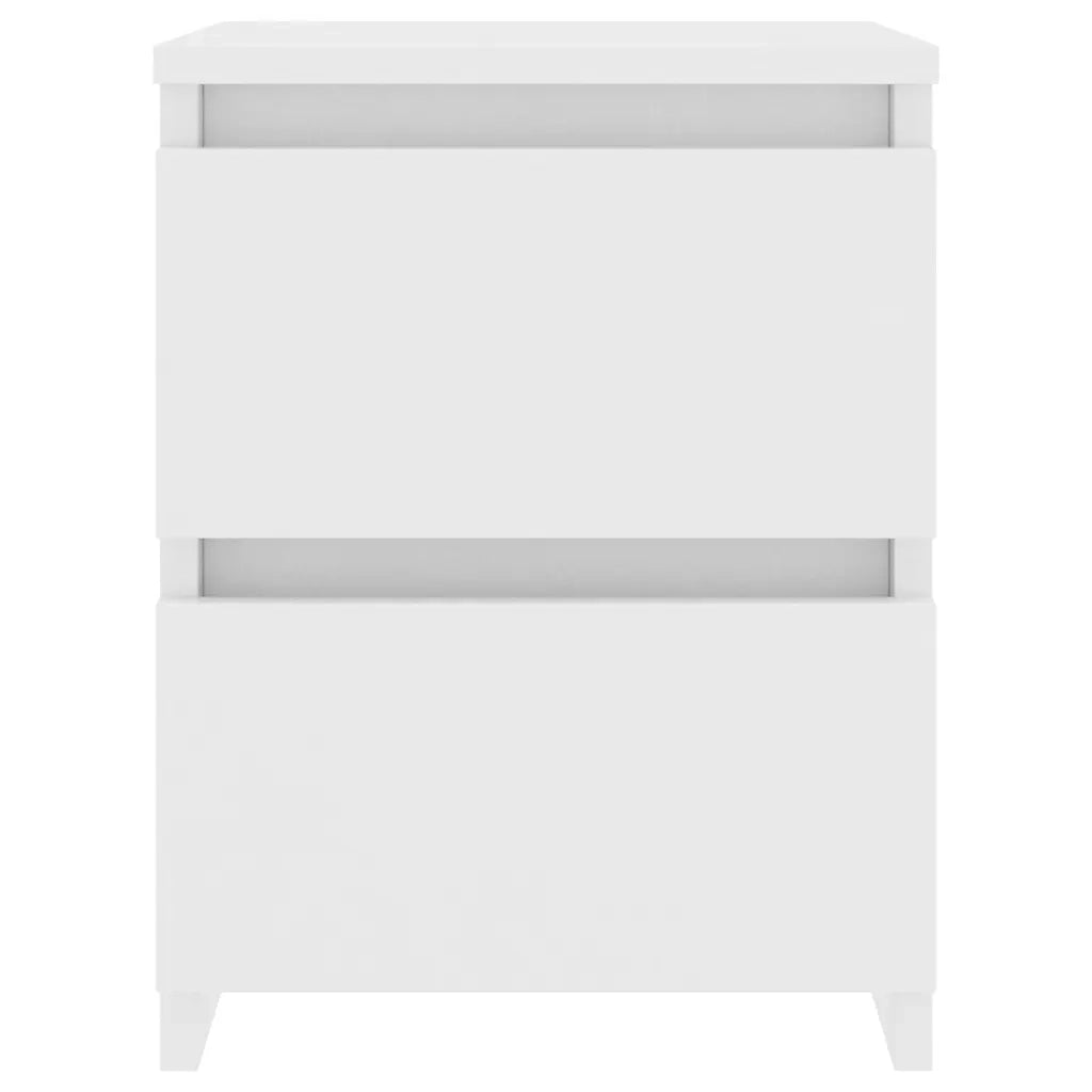Comodini 2 pz Bianco 30x30x40 cm in Legno Ingegnerizzato cod mxl 31225