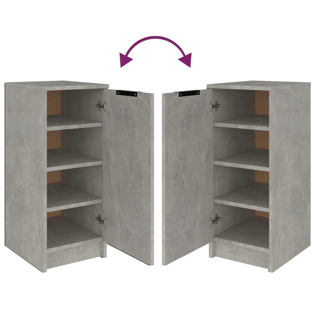 Scarpiera mobile contenitore per scarpe mobile per ingresso/corridoio/soggiorno 30 x 35 x 70 cm legno ingegnerizzato grigio 02_0021807