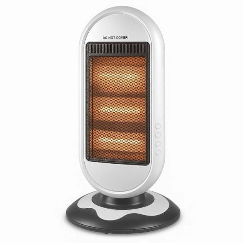 Stufa alogena infrarossi 1200w con oscillazione automatica 180 gradi