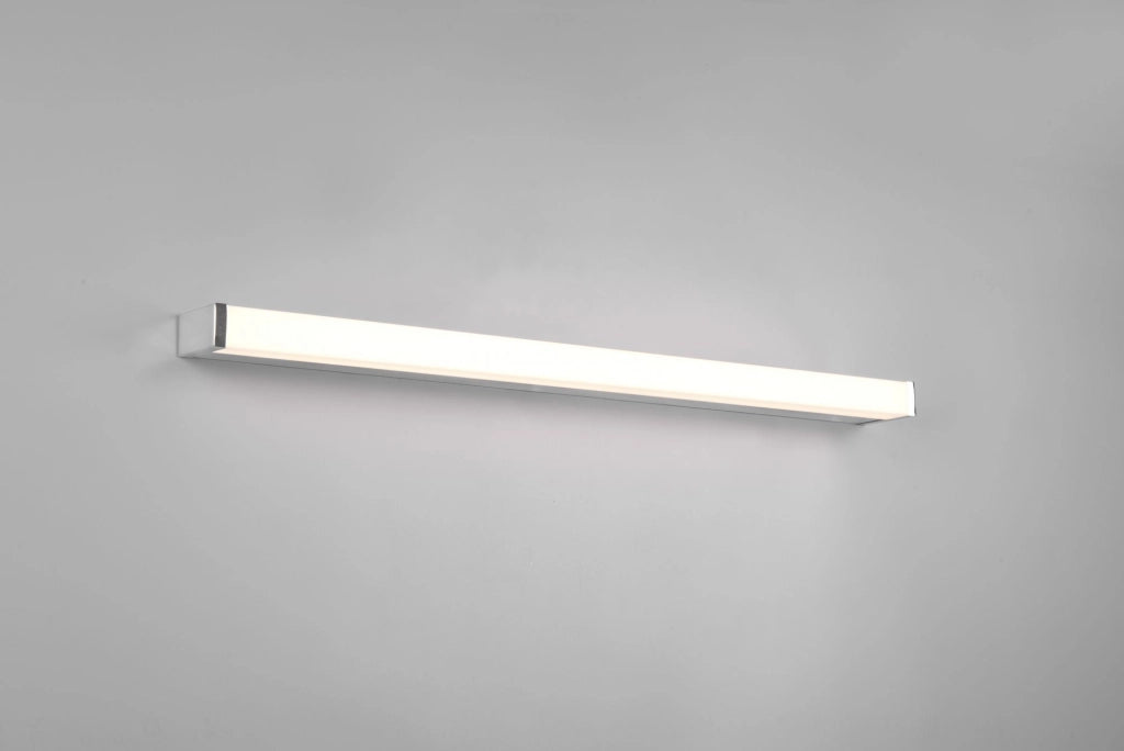 FABIO H2O APPLIQUE LED 12W 1400lm, 3000K CROMO IP44 L. 80CM DIMMERABILE