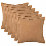 Federa 6 pcs HOUTEN Beige 40 x 40 cm Bouclé 916841