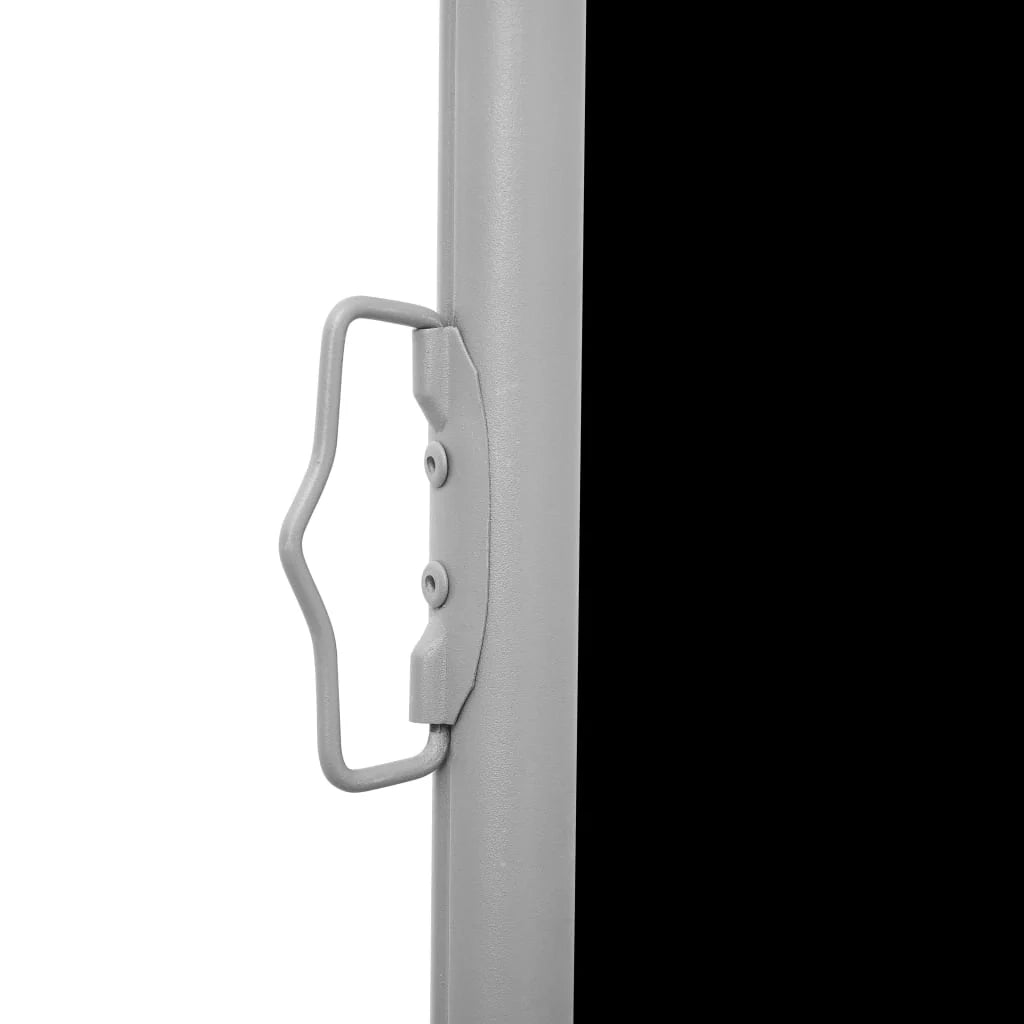 Tenda da sole laterale retrattile/schermo protettivo per patio giardino terrazza balcone 160 x 600 cm nero 02_0007437
